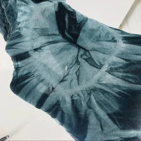 Tie dye asymmetrical cotton tube top  halter dress - Picture 3 of 7